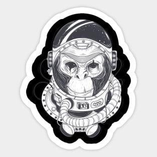 Astronaut Monkey Sticker